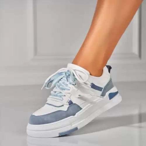 Adidasi Dama Albastri din Piele Ecologica Aison