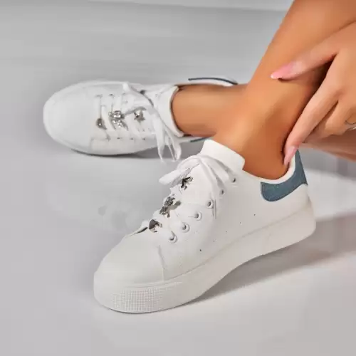 Adidasi Dama Albastri din Piele Ecologica Lakiya