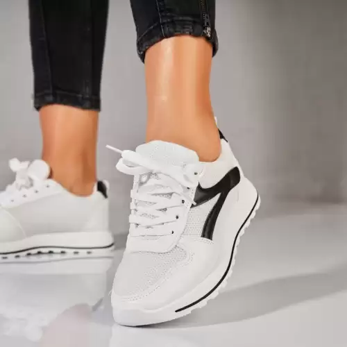 Adidasi dama Albi din Piele Ecologica Yeico