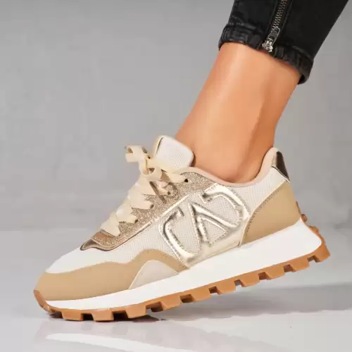 Adidasi dama Bej din Piele Ecologica Intoarsa Jasai