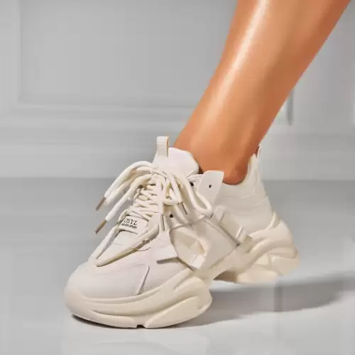 Adidasi Dama Bej din Piele Ecologica Patty