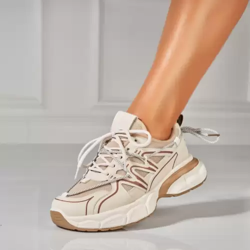 Adidasi Dama Bej din Piele Ecologica Skyela