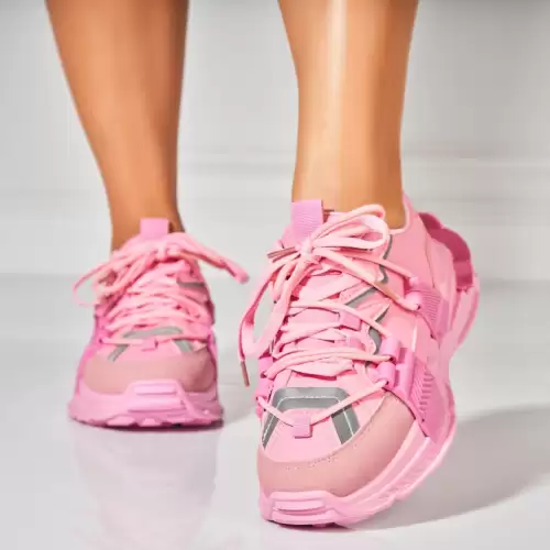 Adidasi Dama Fucsia din Piele Ecologica Korie