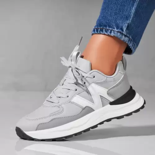 Adidasi dama Gri din Piele Ecologica Dayra