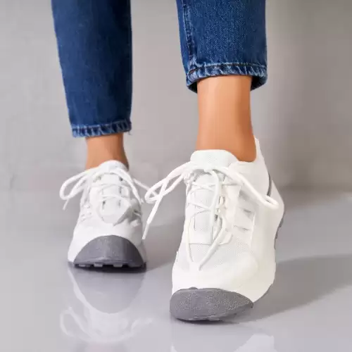 Adidasi dama Piele Ecologica Alb Markia