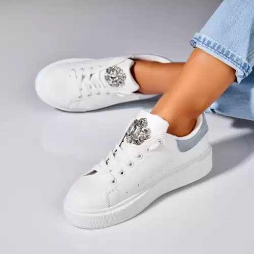 Adidasi dama Piele Ecologica Albastru Ashvi