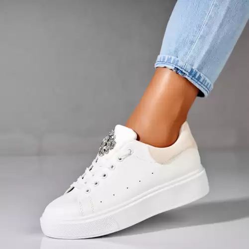 Adidasi dama Piele Ecologica Bej Ashvi