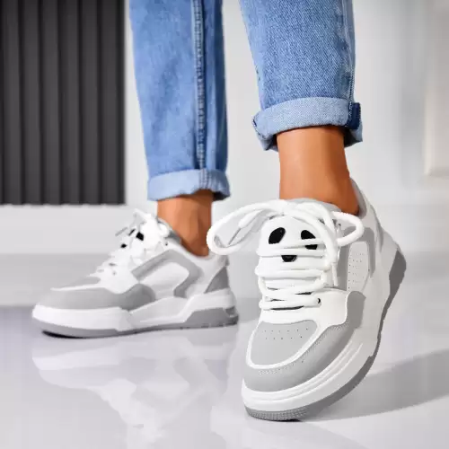 Adidasi dama Piele Ecologica Gri Anyra