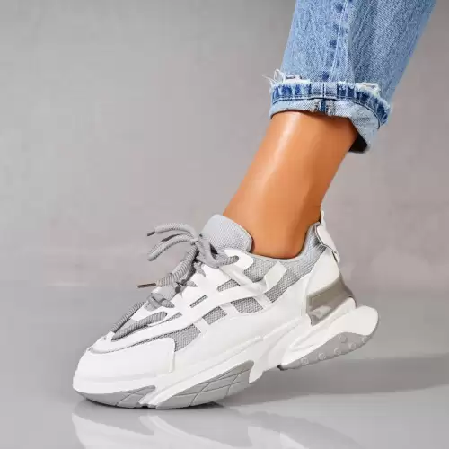 Adidasi dama Piele Ecologica Gri Lakyn