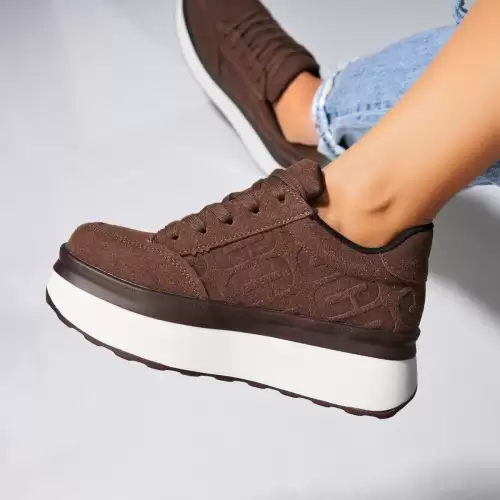 Adidasi dama Piele Ecologica Intoarsa Maro Jeslin