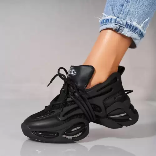 Adidasi dama Piele Ecologica Negru Ataly