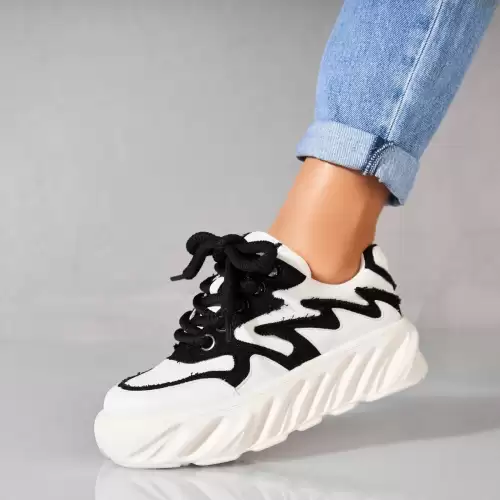 Adidasi dama Piele Ecologica Negru Deyvi