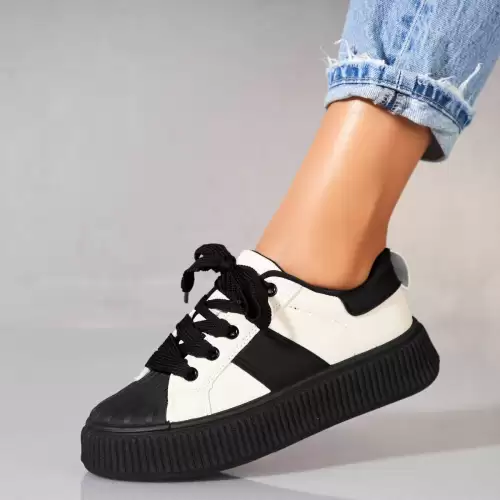 Adidasi dama Piele Ecologica Negru Lainy2