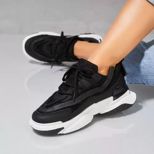 Adidasi dama Piele Ecologica Negru Lakyn