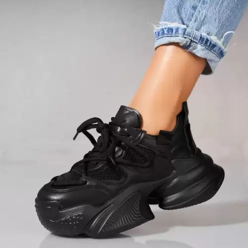 Adidasi dama Piele Ecologica Negru Lorine