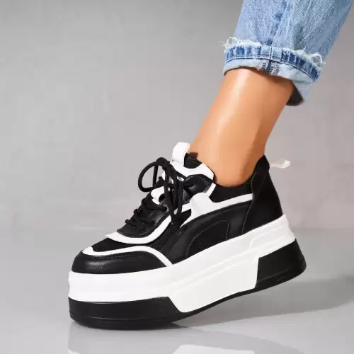 Adidasi dama Piele Ecologica Negru Maley