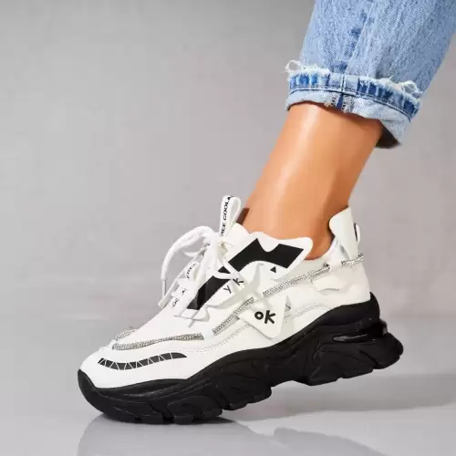 Adidasi dama Piele Ecologica Negru Rajvi2