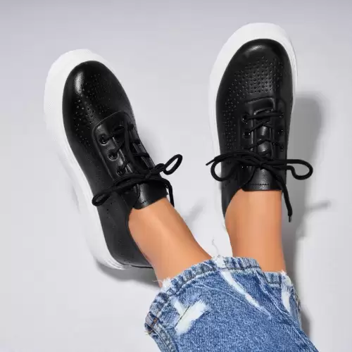 Adidasi dama Piele Ecologica Negru Sedra