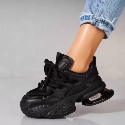 Adidasi dama Piele Ecologica Negru Tayley