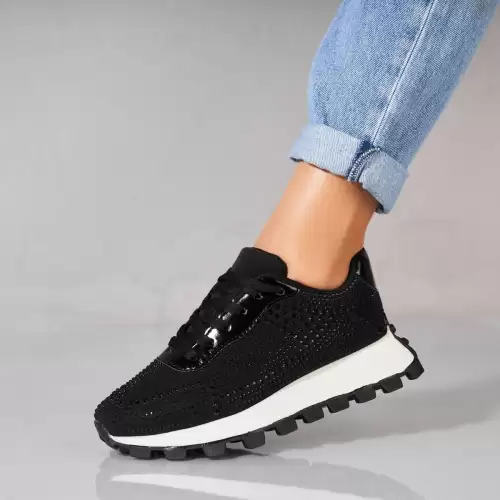 Adidasi dama Piele Ecologica Negru Tayon