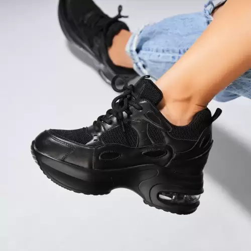 Adidasi dama Piele Ecologica Negru Viya