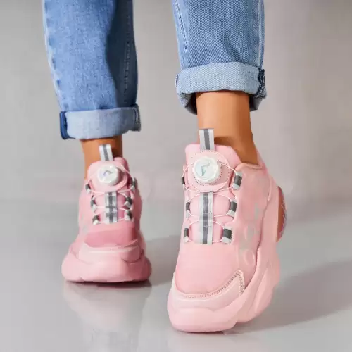 Adidasi dama Piele Ecologica Roz Kayen