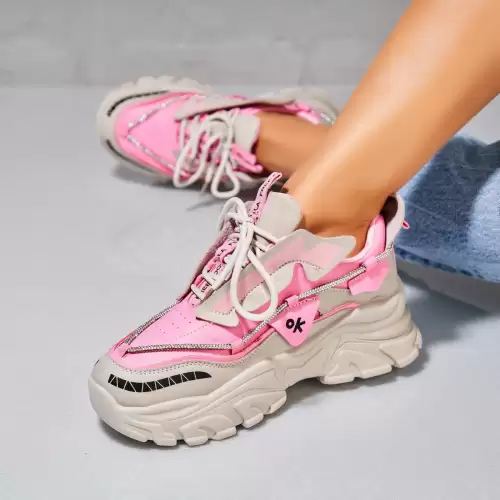 Adidasi dama Piele Ecologica Roz Rajvi