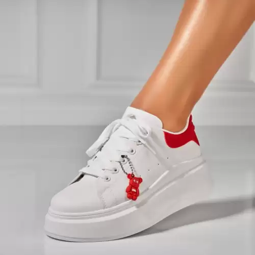 Adidasi Dama Rosii din Piele Ecologica Yaremi