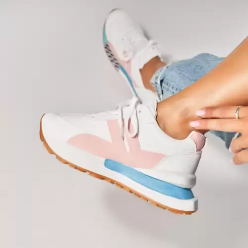 Adidasi Dama Roz din Piele Ecologica Katarina