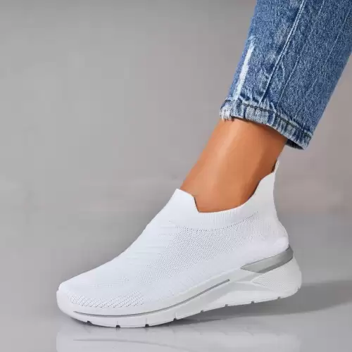 Adidasi dama Textil Alb Sofya