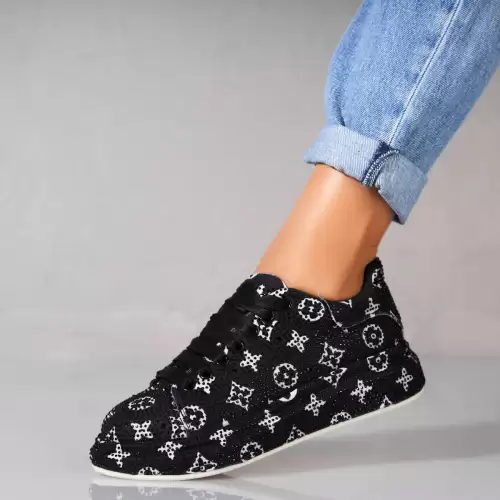 Adidasi dama Textil Negru Ryer