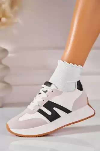 Adidasi de dama Piele Ecologica Alb Elexis