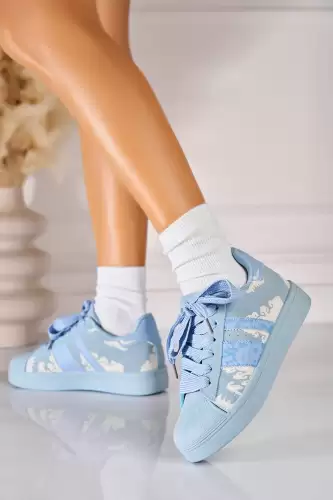 Adidasi de dama Piele Ecologica Albastru Anezka