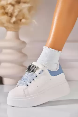 Adidasi de dama Piele Ecologica Albastru Kelanie