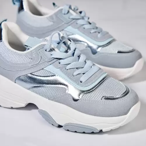 Adidasi de dama Piele Ecologica Albastru Rehana