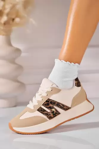 Adidasi de dama Piele Ecologica Animal Print Elexis