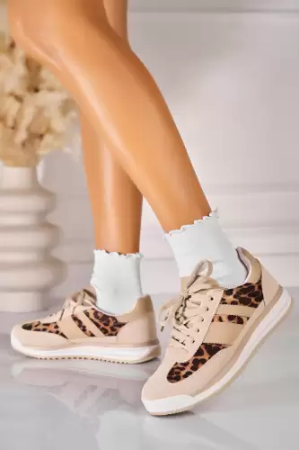 Adidasi de dama Piele Ecologica Animal Print Kinzi