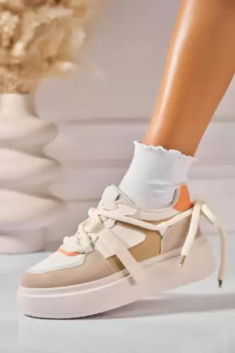 Adidasi de dama Piele Ecologica Bej Maliea