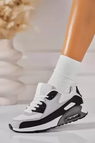 Adidasi de dama Piele Ecologica Gri Mayely