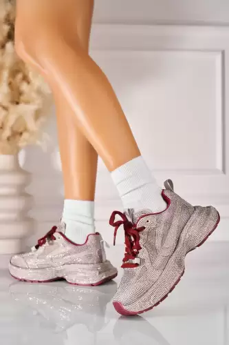 Adidasi de dama Piele Ecologica Intoarsa Bronz Janani