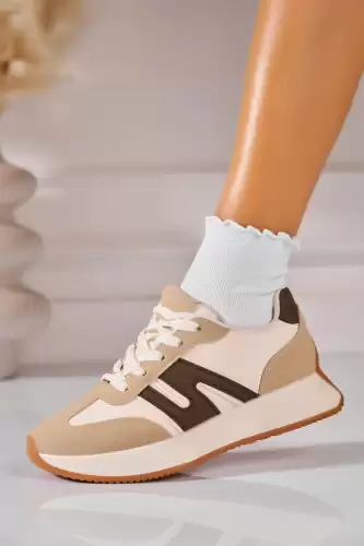 Adidasi de dama Piele Ecologica Kaki Elexis