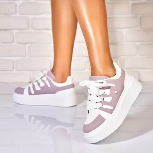 Adidasi de dama Piele Ecologica Mov Adara