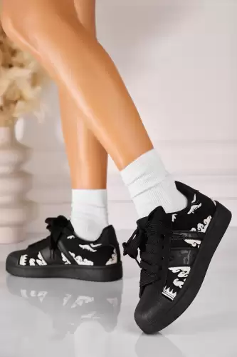 Adidasi de dama Piele Ecologica Negru Anezka