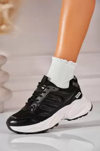 Adidasi de dama Piele Ecologica Negru Daisha