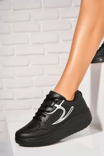 Adidasi de dama Piele Ecologica Negru Dalia