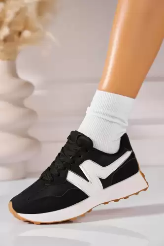 Adidasi de dama Piele Ecologica Negru Daneli