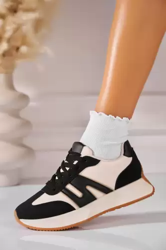 Adidasi de dama Piele Ecologica Negru Elexis