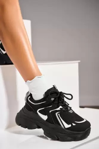 Adidasi de dama Piele Ecologica Negru Esha