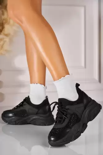 Adidasi de dama Piele Ecologica Negru Henslie