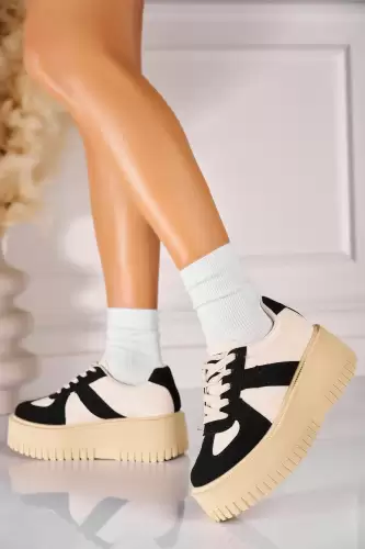 Adidasi de dama Piele Ecologica Negru Mayley